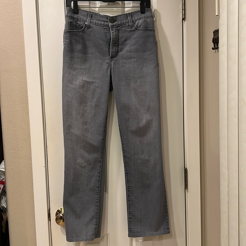 NYDJ | Women’s gray straight leg jeans, size 8